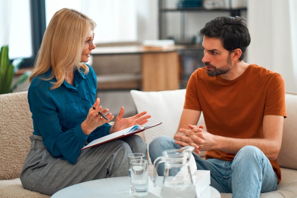 man in dialectical behavioral therapy