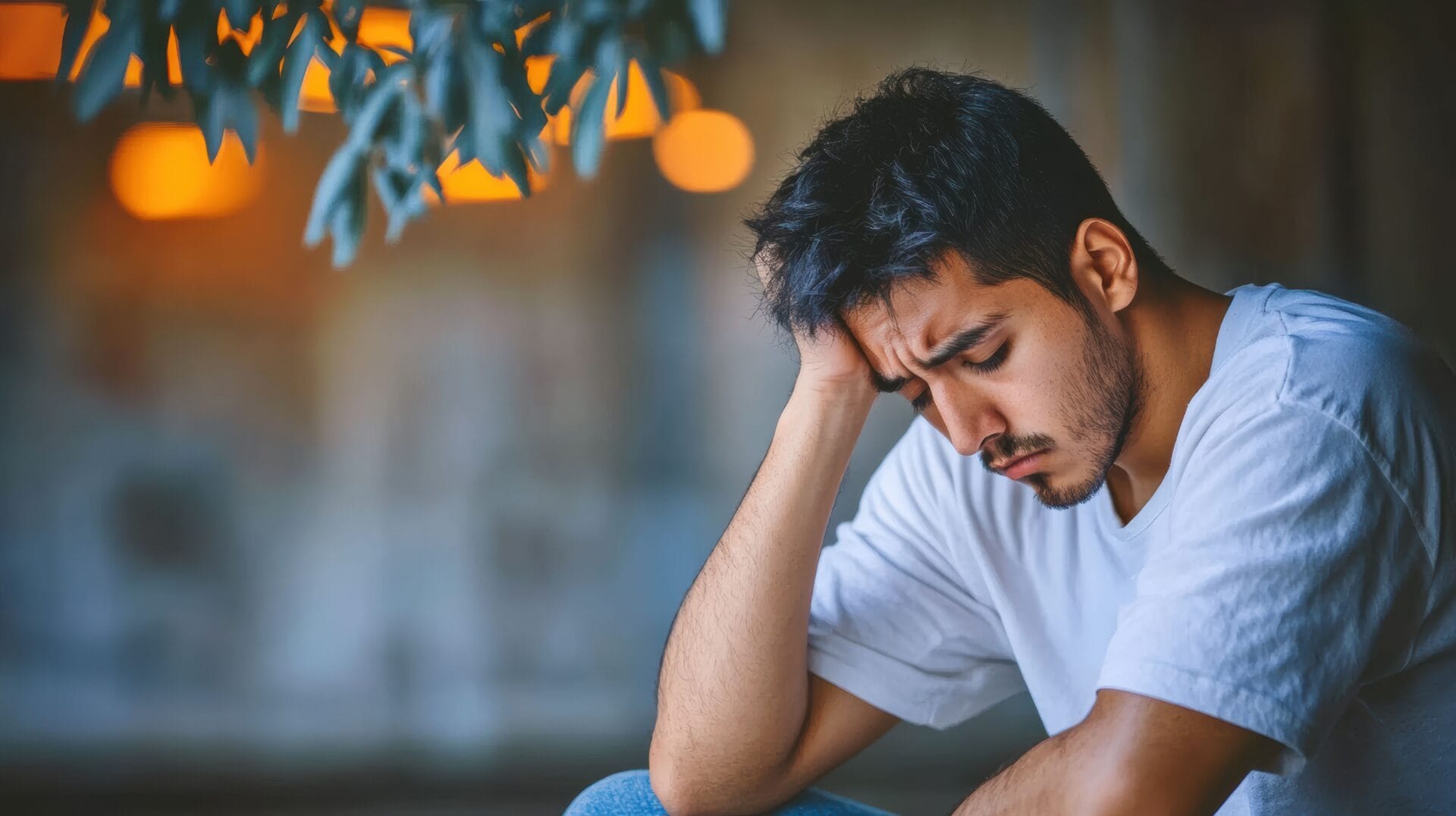 man going through drug withdrawal