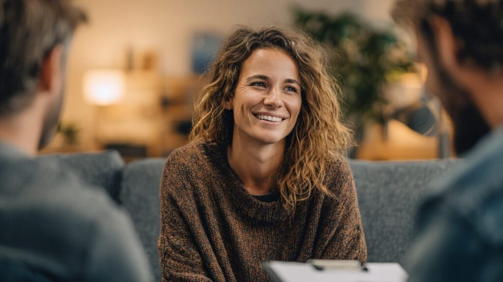 woman talking to a detox admissions team