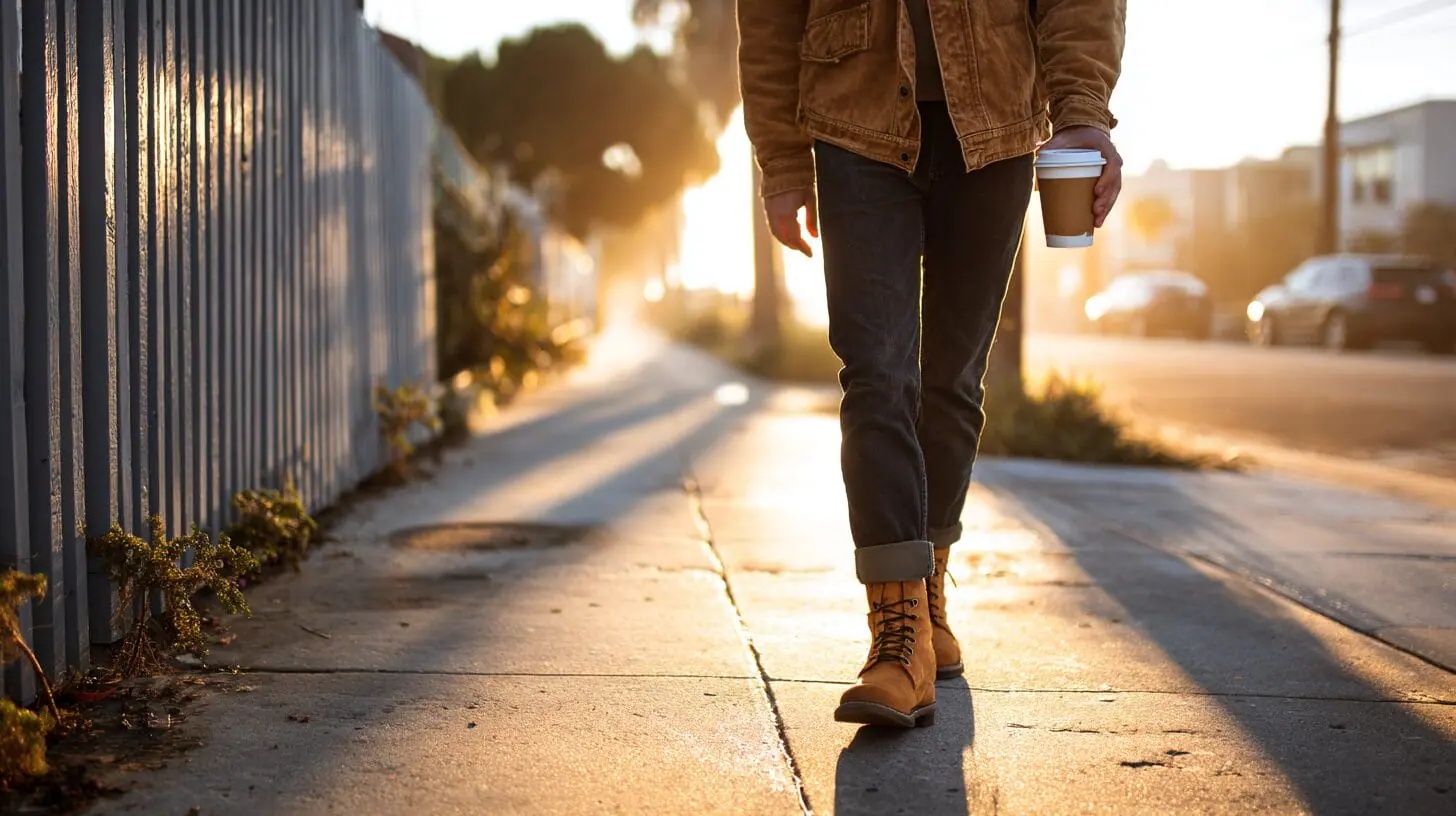 person walking outside